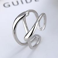 925 Sterling Silver Finger Rings plated fashion jewelry & for woman nickel lead & cadmium free 13mm Sold By PC