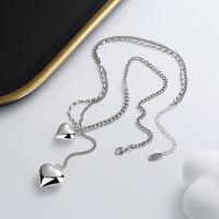 925 Sterling Silver Necklaces with 1.97inch extender chain Antique finish fashion jewelry & for woman nickel lead & cadmium free Length Approx 15.75 Inch Sold By PC