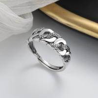 Anillo de Plata Esterlina, Plata de ley 925, Joyería & para mujer, libre de níquel, plomo & cadmio, 7mm, Vendido por UD