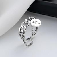 925 Sterling Silver Finger Rings Antique finish fashion jewelry & for woman nickel lead & cadmium free 7mm Sold By PC