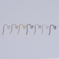 Iron Hook Earwire plated DIY nickel lead & cadmium free Sold By Bag