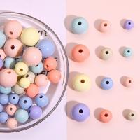 Opaque Acrylic Beads Round DIY Sold By Bag