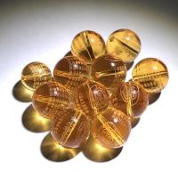 Φυσικές χάντρες Σιτρίν, Citrine, Γύρος, DIY & διαφορετικό μέγεθος για την επιλογή & με σχέδιο επιστολής, Sold Με PC