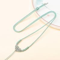 Κολιέ Fashion Cord, Terylene Cord, χειροποίητο, Ρυθμιζόμενο & για άνδρες και γυναίκες, περισσότερα χρώματα για την επιλογή, 2mm, Μήκος Περίπου 74 cm, Sold Με PC