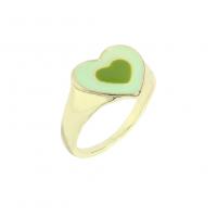 Anillo de Aleación de Zinc, chapado en color dorado, Joyería & para mujer & esmalte, más colores para la opción, Inner diameter:1.8cm, Width:1.4cm, Vendido por UD