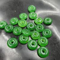 Pendentifs en jade, jade Malaisie, beignet, DIY, vert, 17-18mm, Vendu par PC