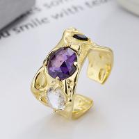 Cubic Zirconia micr3ofono pavimenta anillos de plata esterlina, Plata de ley 925, chapado, Joyería & micro arcilla de zirconia cúbica & para mujer, más colores para la opción, libre de níquel, plomo & cadmio, 12mm, Vendido por UD