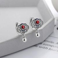 925 Sterling Silver Lever Ar ais Earring, jewelry faisin & do bhean, nicil, luaidhe & caidmiam saor in aisce, 13.6mm, Díolta De réir Péire