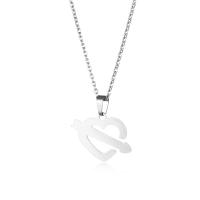 Stainless Steel Jewelry Necklace 304 Stainless Steel with 5CM extender chain Heart polished fashion jewelry & for woman & hollow Length Approx 45 cm Sold By PC