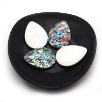 Φυσικό Abalone Shell Μενταγιόν, Teardrop, Συνονθύλευμα & DIY, πολύχρωμα, 30x40mm, Sold Με PC