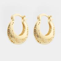 Brass Leverback Earring high quality gold color plated fashion jewelry & for woman & hollow nickel lead & cadmium free Sold By Pair