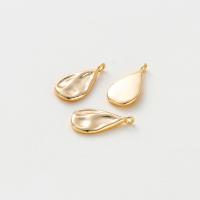 Μενταγιόν Brass Κοσμήματα, Ορείχαλκος, Teardrop, 18K επίχρυσες, DIY, περισσότερα χρώματα για την επιλογή, 8.30x16.30mm, Τρύπα:Περίπου 1mm, Sold Με PC