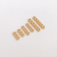 Brass Spacer Beads 14K gold plated DIY golden Sold By Bag