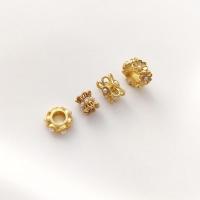 Messing Spacer Kralen, met Plastic Pearl, gold plated, DIY & verschillende stijlen voor de keuze, gouden, Verkocht door PC