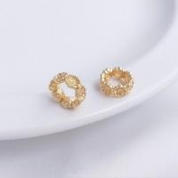 Brass Spacer Beads 14K gold plated DIY golden Sold By PC