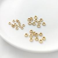 Brass Spacer perle, Mesing, 14K pozlatom, različita pakiranja stil za izbor & možete DIY & različite veličine za izbor & različitih stilova za izbor, zlatan, Prodano By Torba