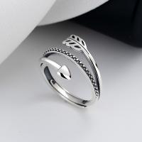 Bijoux de bague en argent sterling , Argent sterling 925, bijoux de mode & pour femme, protéger l'environnement, sans nickel, plomb et cadmium, 13mm, Vendu par PC