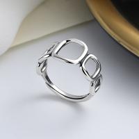 Bijoux de bague en argent sterling , Argent sterling 925, bijoux de mode & pour femme & creux, protéger l'environnement, sans nickel, plomb et cadmium, 11mm, Vendu par PC