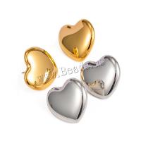 Stainless Steel Stud Earrings 304 Stainless Steel Heart Vacuum Ion Plating fashion jewelry & for woman Sold By Pair