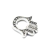 Zinklegering hand hangers, Zinc Alloy, plated, mode sieraden & DIY, meer kleuren voor de keuze, 15x13mm, Gat:Ca 3MMmm, Verkocht door PC