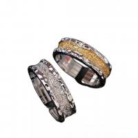 Zinc Alloy fingerring, forgyldt, Justerbar & for kvinde, flere farver til valg, Solgt af PC