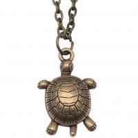 Zinc Alloy smykker halskæde, med 5cm extender kæde, Turtle, antik bronze farve forgyldt, Vintage & mode smykker & Unisex, 16x24mm, Længde Ca. 43 cm, Solgt af PC