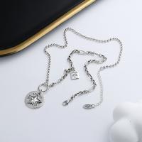 925 Sterling Silver Necklaces with 1.97inch extender chain Antique finish fashion jewelry & for woman nickel lead & cadmium free Length Approx 17.72 Inch Sold By PC