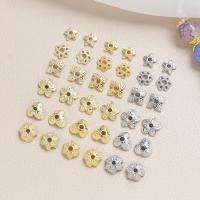 Brass Bead Cap plated DIY nickel lead & cadmium free Sold By Bag