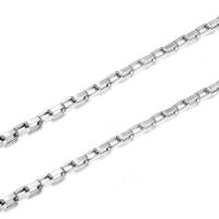 925 Sterling Silver Chains polished DIY silver color Sold By G