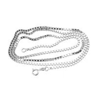 Catene d'argento Sterling, 925 argento sterlina, placcato, DIY & formato differente per scelta, argento, Venduto da sol