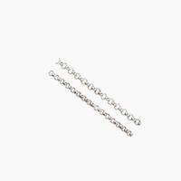 Sterling ασήμι αλυσίδες, 925 Sterling Silver, γυαλισμένο, DIY & διαφορετικό μέγεθος για την επιλογή, ασήμι, Sold Με G