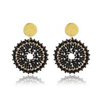 Lo zinco in lega Stud Earring, Seedbead, with cristallo & lega in zinco, gioielli di moda & per la donna, nessuno, 57x40mm, Venduto da coppia