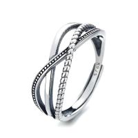 925 Sterling Silver Finger Rings Antique finish fashion jewelry & for woman & hollow nickel lead & cadmium free Sold By PC