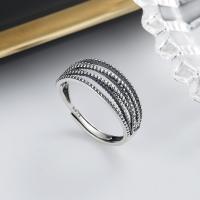 925 Sterling Silver Finger Rings Antique finish fashion jewelry & for woman nickel lead & cadmium free 8mm Sold By PC