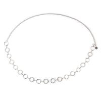 Body Chain Sieraden, Zinc Alloy, Donut, platinum plated, voor vrouw & met strass & hol, nikkel, lood en cadmium vrij, Lengte 105 cm, Verkocht door PC