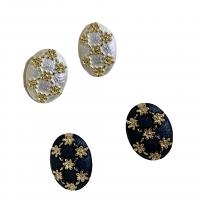 Lo zinco in lega Stud Earring, lega in zinco, pittura, per la donna, nessuno, Venduto da coppia