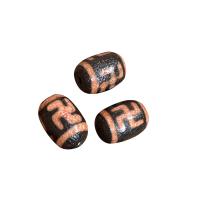 Naturlige tibetanske Agate Dzi Beads, Tibetansk agat, Naturligt & mode smykker & du kan DIY, 13x18mm, Solgt af PC