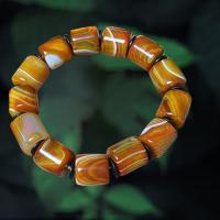 Red Agate Armbånd, Naturligt & mode smykker & Unisex, 10x11mm, Solgt Per 18-20 cm Strand