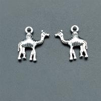 Zink Alloy Animal Hängen, Camel, antik silver pläterad, Vintage & DIY, nickel, bly och kadmium gratis, 19x22mm, Ca 100PC/Bag, Säljs av Bag