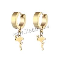 Titanium Steel  Earring Crane Vacuum Ion Plating Unisex Sold By PC