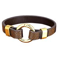 PU Cord Armband, med Zink Alloy, plated, Unisex & olika stilar för val, fler färger för val, Längd Ca 21 cm, Säljs av PC