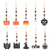 Hemu + pärlor Hängande ornament, med Hampa, Design för halloween & 10 stycken, Säljs av Ställ