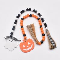 Hemu-Perles Ornements suspendus, avec Chanvre, Halloween Design, plus de couleurs à choisir, Longueur Environ 65 cm, Vendu par PC