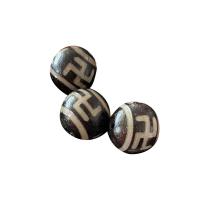 Ágata natural tibetano Dzi Beads, Ágata tibetana, joias de moda & unissex, 14mm, vendido por PC