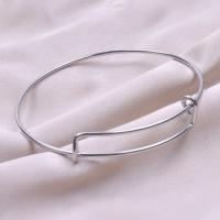 Nerūdijančio plieno Bangle, 304 Nerūdijantis plienas, Spurga, Bižuterijos & moters, daugiau spalvų pasirinkimas, 68x1.50mm, Pardavė PC