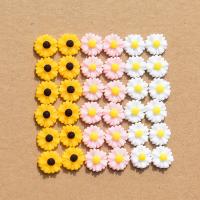 DIY Smykker Supplies, Resin, Chrysamthemum, du kan DIY, flere farver til valg, 11x11mm, 50pc'er/Bag, Solgt af Bag