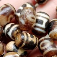 Natuurlijke Tibetaanse Agaat Dzi Beads, DIY, 10x14mm, Verkocht door PC