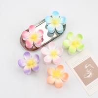 Hair Claw Clips Plastic Flower handmade for woman Sold By PC