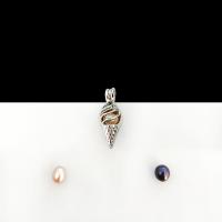 Pendente sfera Bola, ottone, Gelato, placcato color platino, può aprire e mettere in qualcosa & per la donna, assenza di nichel,piombo&cadmio, 30x12mm, Venduto da PC