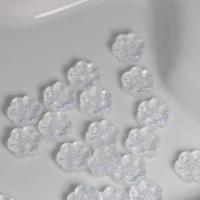 Perles acryliques transparentes, Acrylique, fleur, DIY, transparent, 12x4mm, Environ 1150PC/sac, Vendu par sac